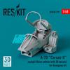 Reskit Пластиковые детали для модели 1/48 A-7D с 3D-наклейкой на интерьер кабины базового выпуска (Для Хасэгавы) РСКУ48-0319