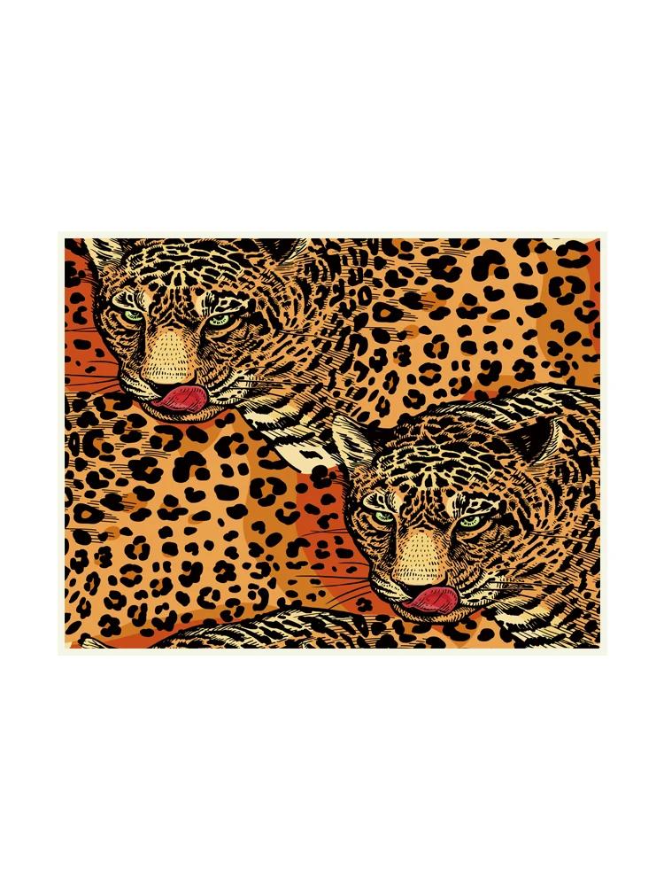 Art Cheetah Carpets Interesting Living Room Large Area Carpet Comfortable Bedroom Decorative Rug Non-Slip Animal Rugs Alfombra