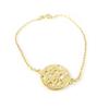 [H0509] - Gold Plated Bracelet 'Choreography' Filigree