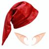 Long Pointed Halloween Elf Accessory Set Velvet Elf Ears Funny Elf Hat  Trick or Treat
