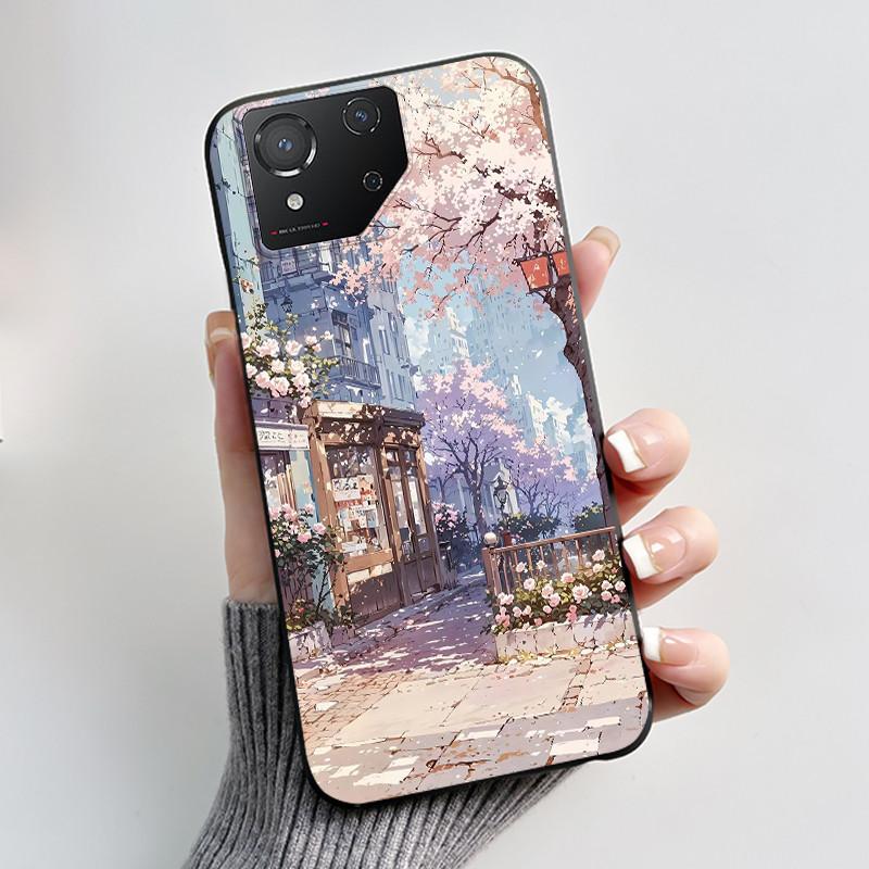 Чехол для Asus ROG Phone 8 Phone8 ROG8 Pro Чехол Роскошный Дракон Милый Крутой Мальчики Девочки Тонкий Черный Матовый Мягкий ТПУ Защитная Задняя Крышка