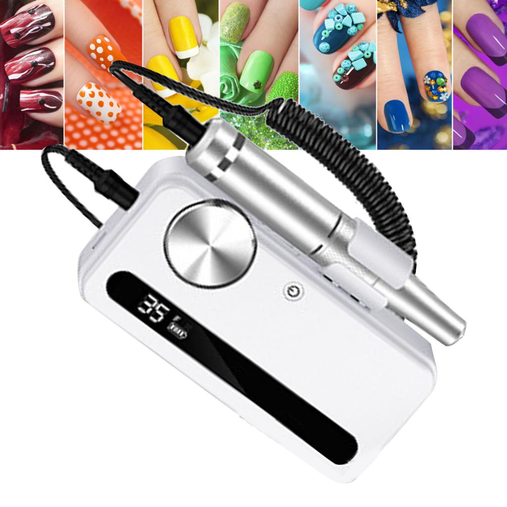 2 в 1 электрическая шлифовальная машинка для ногтей портативная перезаряжаемая профессиональная беспроводная электронная пилка для ногтей Efile