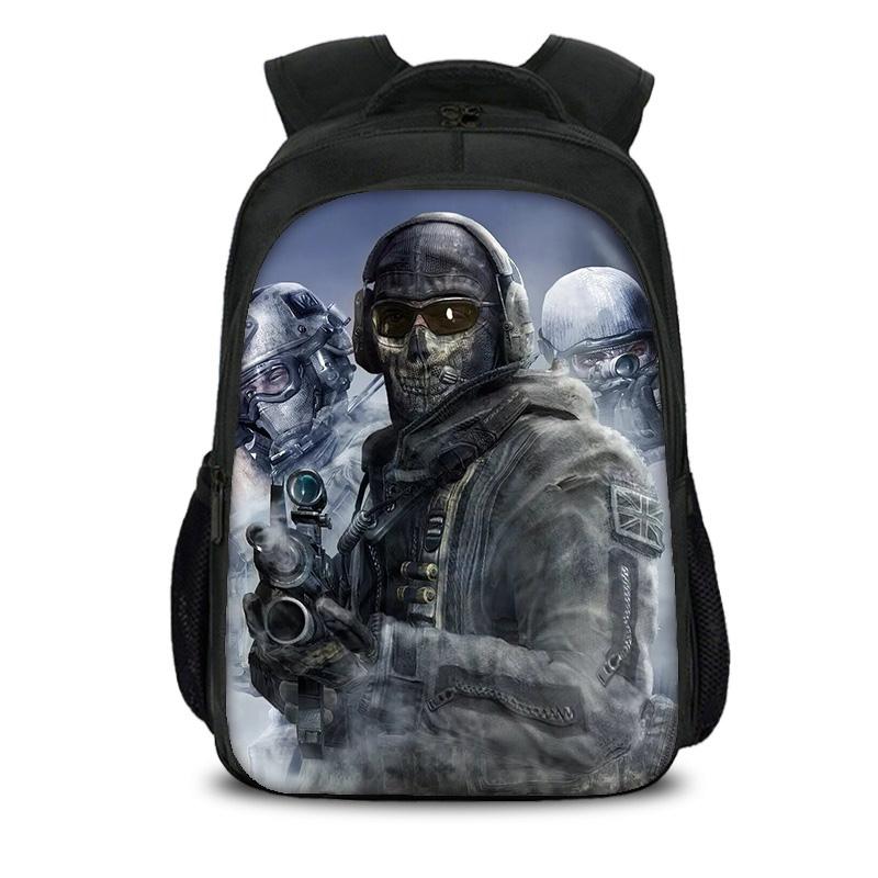 Рюкзак Call of Duty с двойным дном Прочный, Модный, Большой вместимости Лучший подарок на день рождения для школьника и школьницы