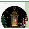 Christmas Decorative Lantern Candle Holder With Crystal Ball Snow Globe Music Box Gift Home Tree Decoration