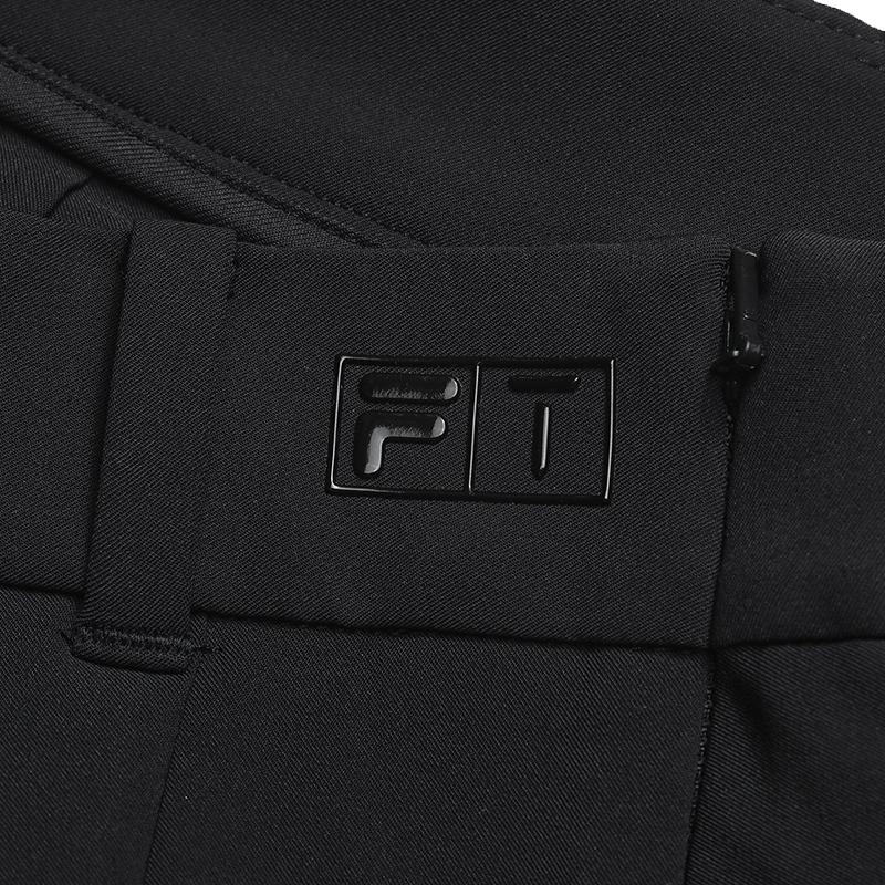 Fila Серия Гольф Простая Мода Плиссированная Повседневная Юбка Женские юбки Глубокий Черный A11W625305FBK
