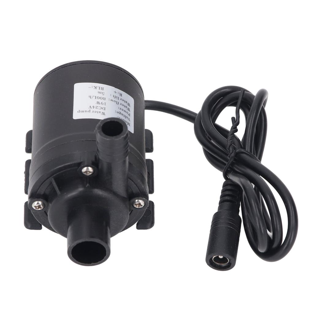 Submersible Pump 200GPH 800L/H Silent Water Pump for Fountain Pond Aquarium 5 Meter Lift DC24V