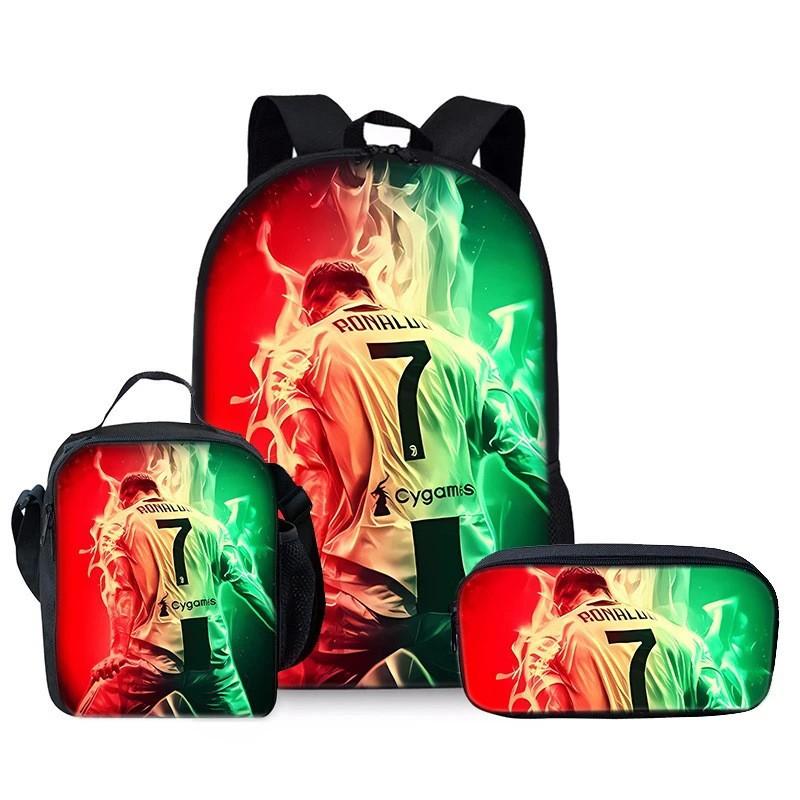 Cartoon Print Kids School Backpack Elementary Students - Large Capacity Lightweight Oxford Fabric Daypack With Pencil Case
