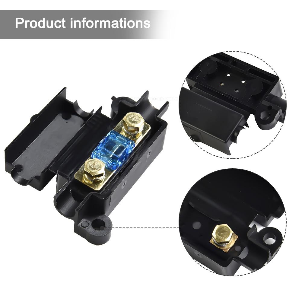 ABS+copper Midi Fuse Holder With Heat-shrinkable 16mm² Cable