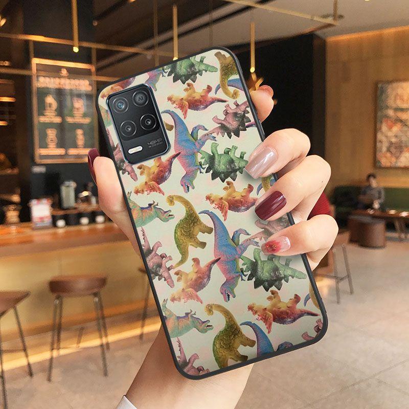 Чехол для телефона Funda с рисунком динозавров для oppo Realme 8Pro 6PRO 6i 7pro 9i 9pro C11 C21Y C21 C25Y C25S C3 Q3S XT, чехлы