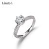 Классическое кольцо Lindon из медного сплава с цирконом, женские ювелирные изделия, свадебный подарок, вечеринка