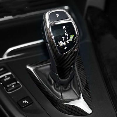 Автомобильное украшение ручки переключения передач из настоящего углеродного волокна для BMW E46 E60 E90 F10 F30 F20 F20 X1 3 GT Z4 Series подходит только для левого руля