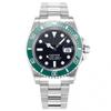 Мужские механические часы Rolex Submariner, черные с зеленым