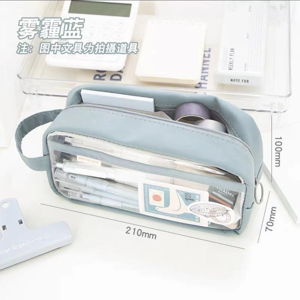 Прозрачный ПВХ пенал, простой трехмерный органайзер на молнии, водонепроницаемые канцелярские товары, косметичка, портативный и изысканный