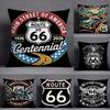 Модная Наволочка Us Route 66 Квадратная Двусторонняя Печать Чехол на Подушку для Дивана Наволочка Спальня Прикроватная