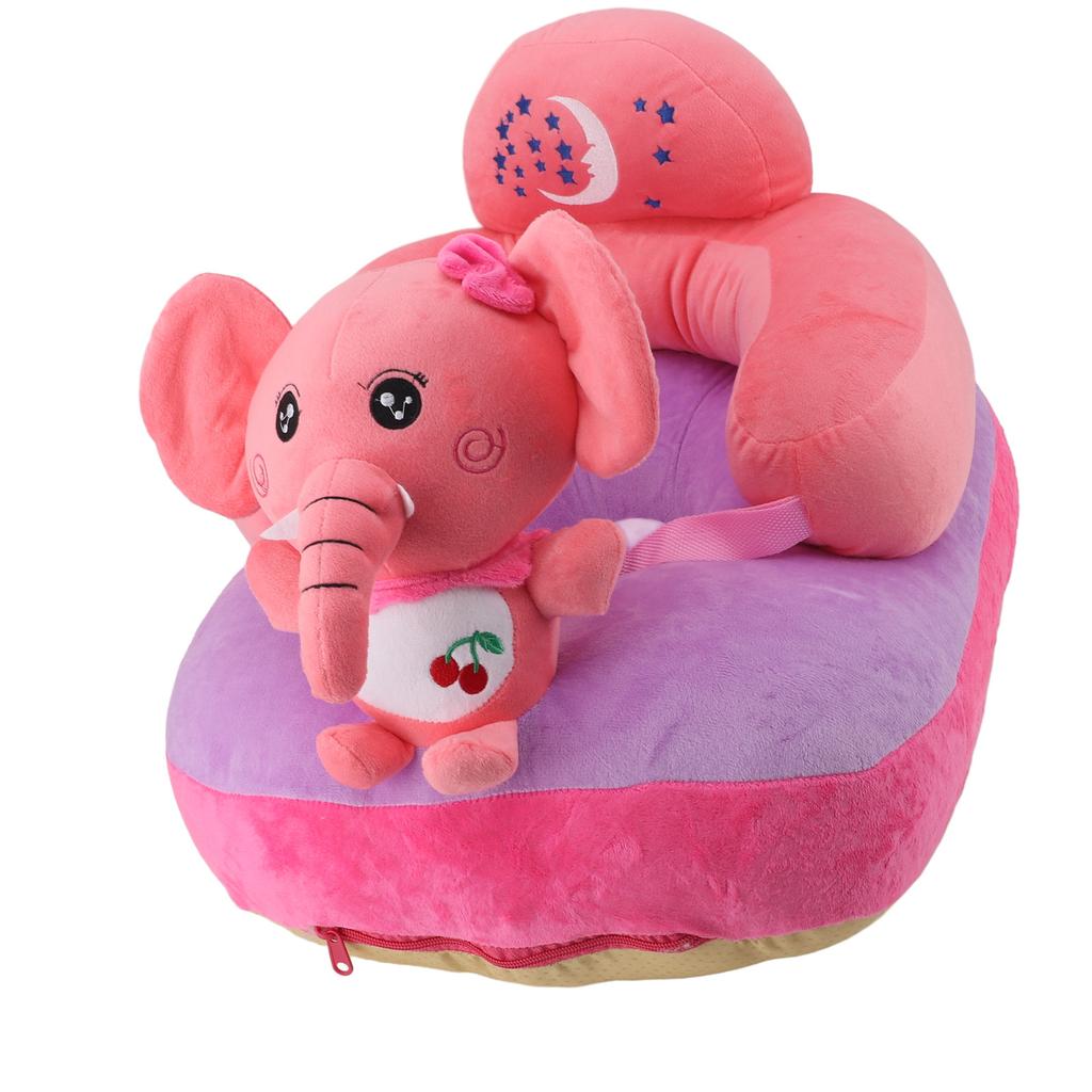 Cartoon Baby Support Seat Plush Adjustable Stable Children Learn Sitting Seat for Home Calf