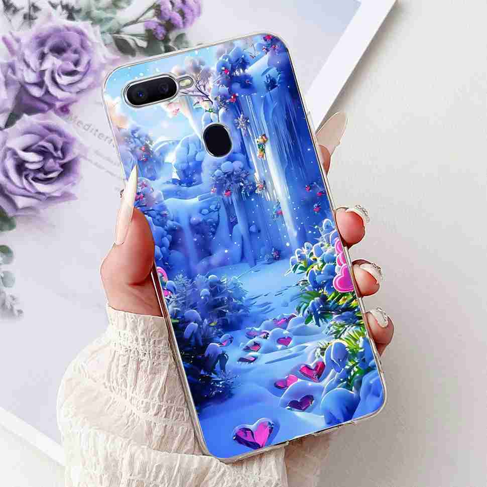 Для Oppo F9 CPH1823 6.3" Чехол Мягкий Силикон ТПУ Задняя Крышка Для Oppo f9 OPPO F9 Pro Модный Цветочный Рисунок Защитные Чехлы