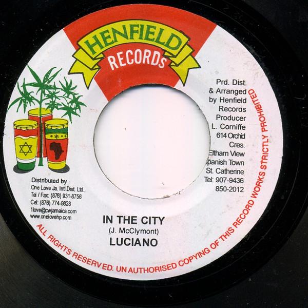 7-дюймовая пластинка LUCIANO In The City NONE Henfield Record 2005 Ямайка Регги Ска Даб Б/у