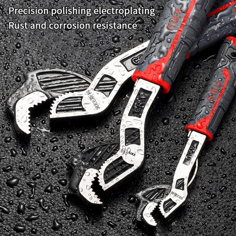 Multi-Function Adjustable Wrench Universal Wrench Fast Wrench Cr-V Bathroom Pipe Wrench Plumber Multi Hand Tool