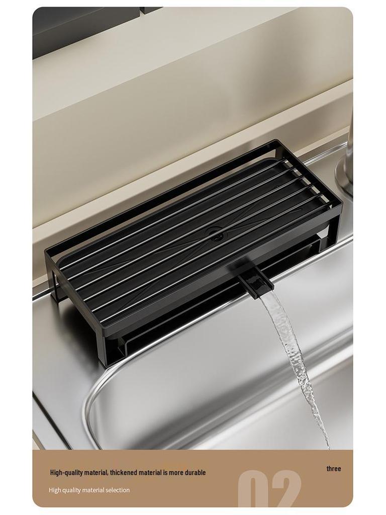 Многофункциональная подставка-держатель для губки и тряпки из нержавеющей стали