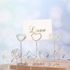 Decoration Heart Shape Wedding Supplies Clamps Stand Table Numbers Holder Place Card Photos Clips