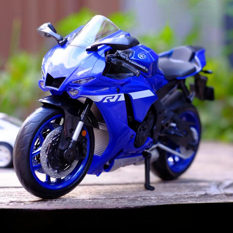 MotoGP Yamaha YZF-R1M Racing Motorcycle Simulation Exquisite Diecast & Toy Vehicle RMZ City 1:12 Alloy Collection Model