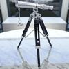 35.6 Cm Brass Chrome Telescope with Black Wooden Tripod Gift Wedding, Thanksgiving, Chinese New Year, Christmas, Table Top, Home, Office Decor