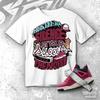AJ 4 Sweet Beet HUSTLE SILENCE Сочетающаяся футболка, Унисекс футболка, Сочетающаяся со кроссовками, Сочетающийся наряд, Подарок