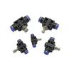 Plastic Tee Valve with Adjustable Flow Control for Garden Irrigation - Compatible with 4mm To 12mm Pipes KTY