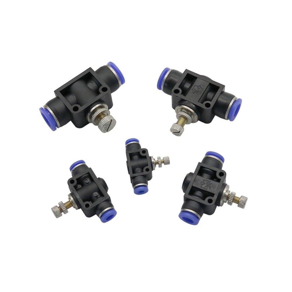 Plastic Tee Valve with Adjustable Flow Control for Garden Irrigation - Compatible with 4mm To 12mm Pipes KTY