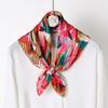 70*70Cm Crepe Silk Square Scarfs Women Headscarf Sort Neck Ties Female Hijab Decorate Neckerchief Head Scarves Foulard Bandana