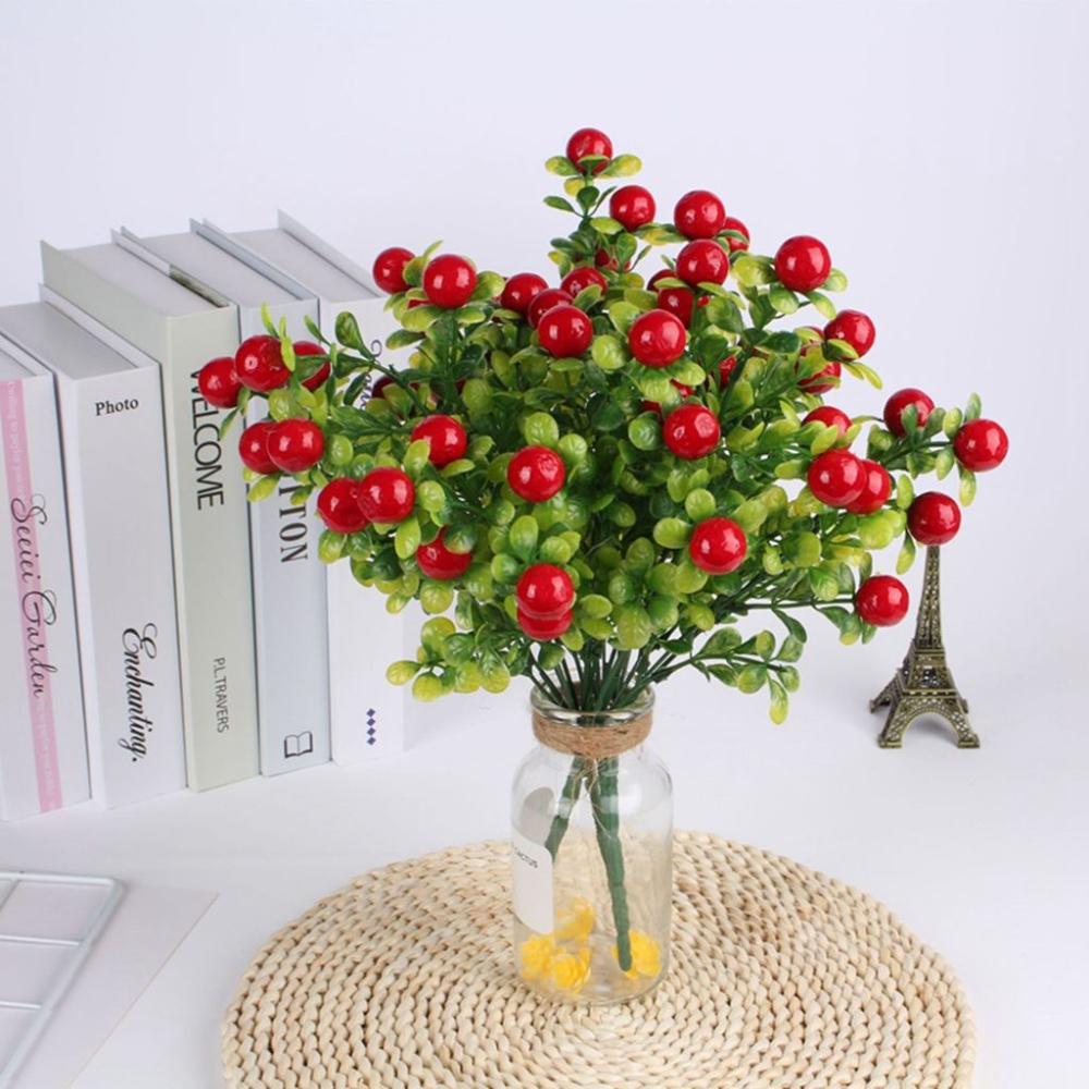 Цветок Сделай сам Мини Перец Яркий Цвет Искусственные Растения Домашнее Украшение Благоприятное Растение Искусственный Фрукт