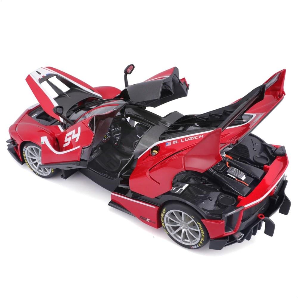 Bburago Серия Signature Модель автомобиля из литого металла Ferrari FXX-K EVO 1/18 Готовый продукт 18-16908 Красный