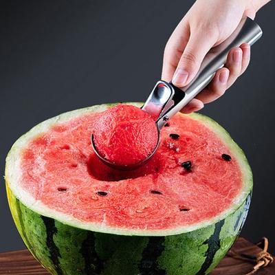 Многофункциональные ложки для мороженого Двухцелевая ложка Фруктовая арбузная ложка Шариковая ложка Бытовые инструменты для мороженого Нержавеющая сталь