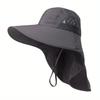 1PC UPF50+ Wide Brim Sun Hat with Neck Flap for Men & Women Outdoor Protection Safari Cap Summer Breathable Hiking Fishing Hats