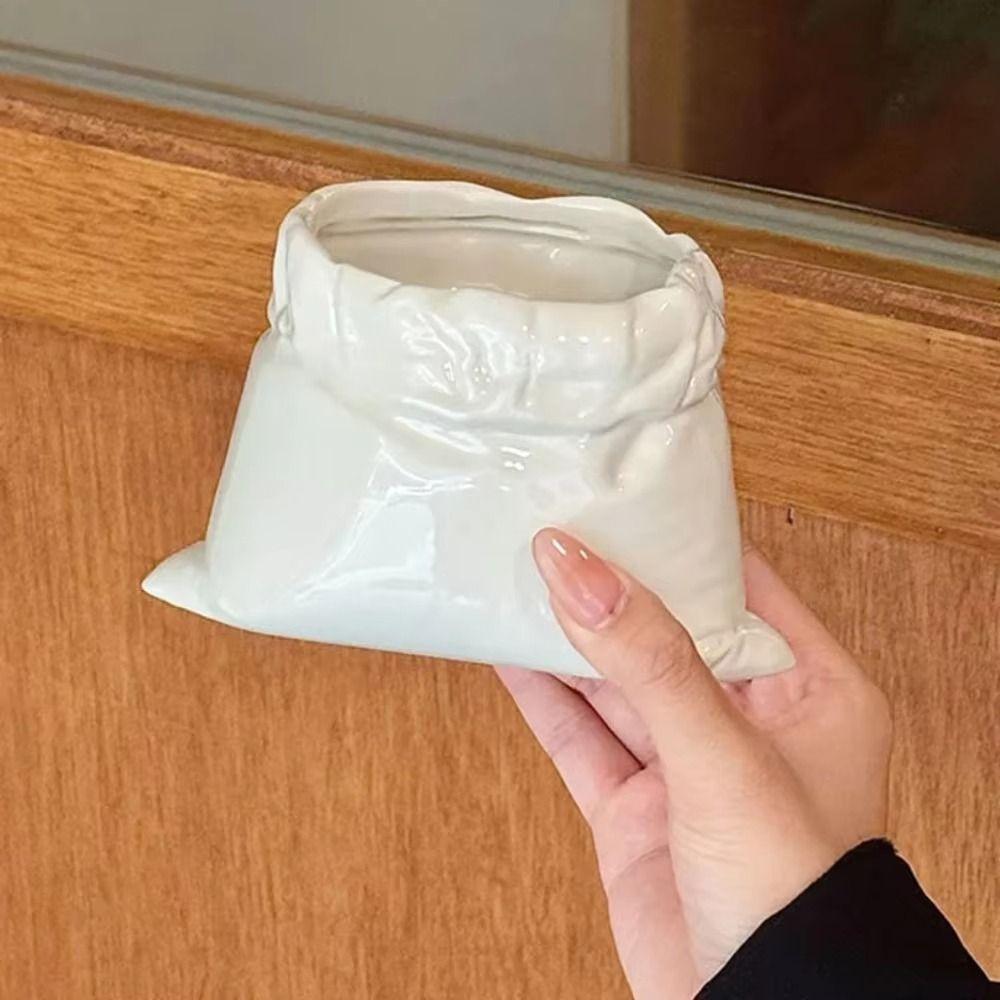 Handbag-shaped Cloth Bag Coffee Cup Heat-resistant Juice Cups Novelty Ceramic Coffee Mug