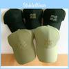Fashion Solid Color Gold Letter Decoration Neutral Casual Sunshade Cap Baseball