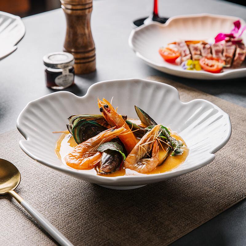 ZISIZ Ceramic Hotel Serving Bowl