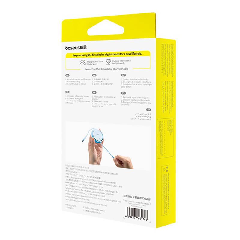 Kabel Usb Baseus Free2Pull Usb-C Do Ip 20W 1M (Niebieski)
