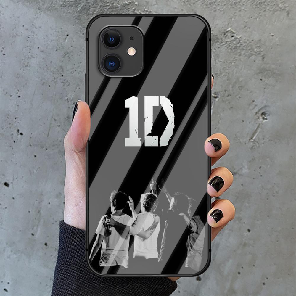 One Direction 1D Tempered Glass Phone Case Cover For IPhone 6 7 8 11 12 13 x xs xr pro max Plus Samsung Galaxy Xiaomi Redmi Tpu Hot 3D Cover