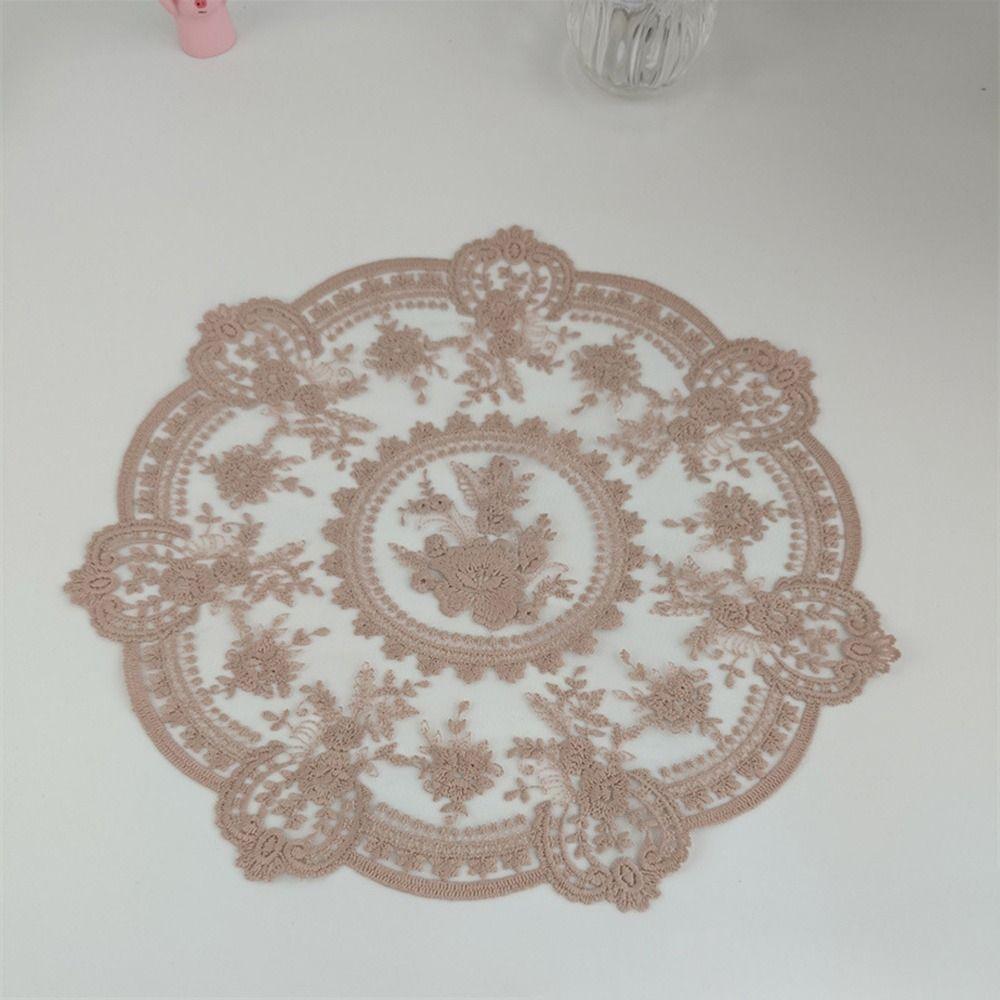 Салфетка Изоляция Обеденный Коврик Кухонные Принадлежности Скатерть Кружево Вышитая Подставка