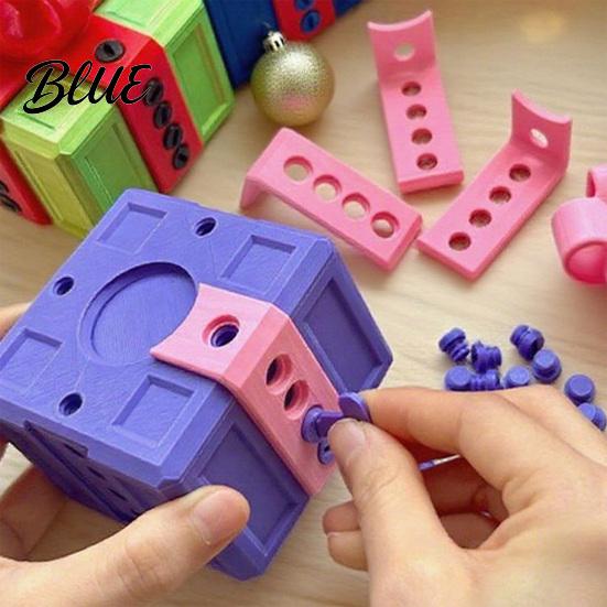 Забавная офисная шутка Раздражающая подарочная коробка с винтами 3D-печать Шутка Винт Вечеринка Подарок-розыгрыш Выскакивающий палец-сюрприз для дней рождений Праздников Рождества
