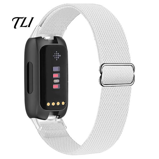 Мягкая нейлоновая петлевая лента Эластичные ремешки для часов для Fitbit Inspire 3, Регулируемый удобный для ежедневного ношения Дышащий плетеный спортивный браслет Замена