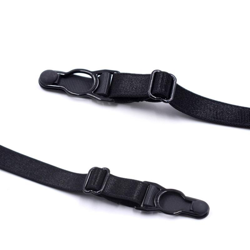 Men's Shirt Stays Garters Elastic Adjustable Shirt Holders Striped Suspenders Straps Anti-skid Belt