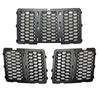 Car Front Grille Insert Grill Cover Trim 3PCS ABS Front Insert Honeycomb Grille Grill Mesh For Jeep Grand Cherokee 2014-2016