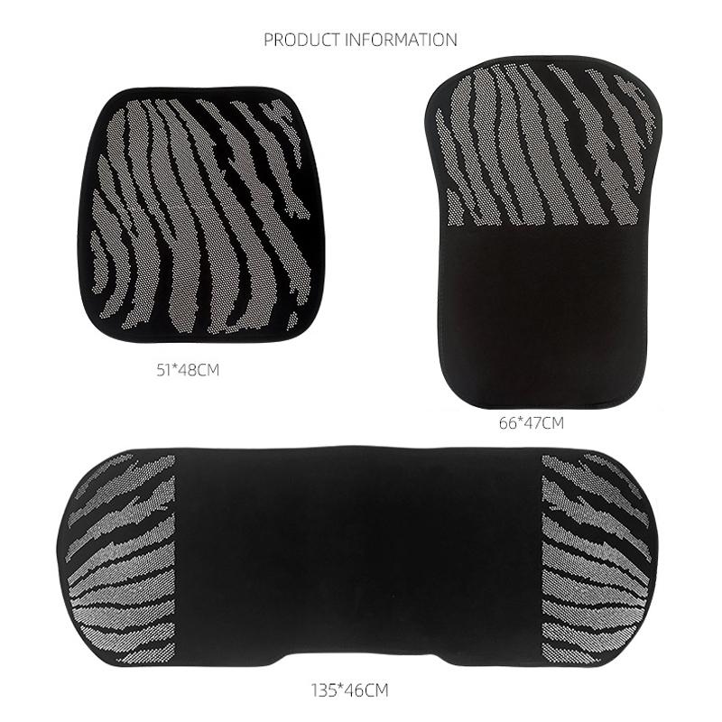 Роскошный блестящий чехол на сиденье автомобиля из ледяного шелка, нескользящий дышащий прохладный коврик на спинку сиденья, универсальный универсальный летний коврик для салона, блестящий