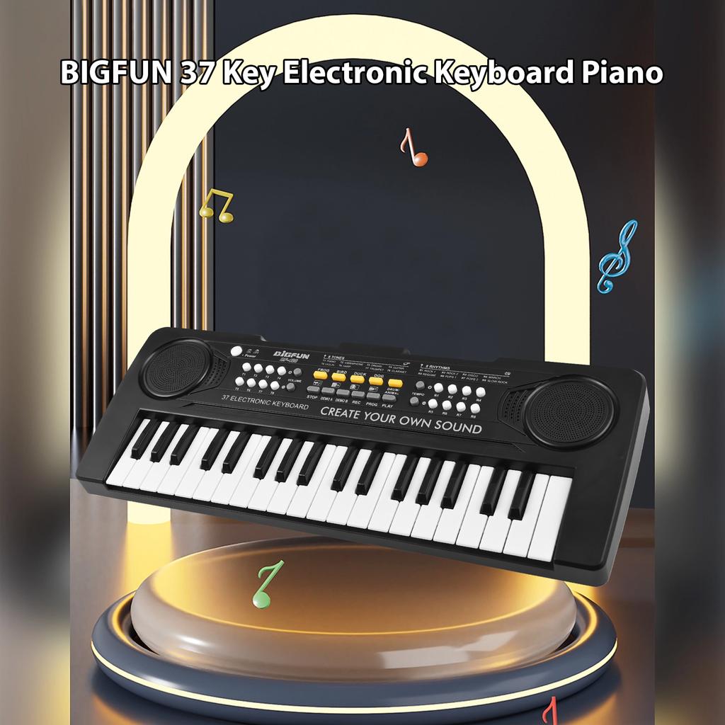 BIGFUN 37 Key Electronic Keyboard Piano 8 Tones 8 Rhythms 11 Demos 4 Instrument Sound Effects