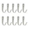 10Pcs Metal Wall Hooks Easy Installation Small Strong Coat Towel Hooks with Nails Multifunctional Hanging Hooks Organizer