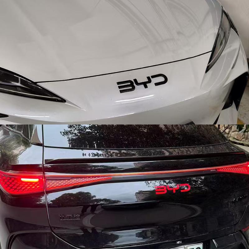 Для BYD Sealion 07 EV Передний Задний Зачерненный Значок Черный Воин Стиль Задымленный Логотип BYD Модификация Аксессуары