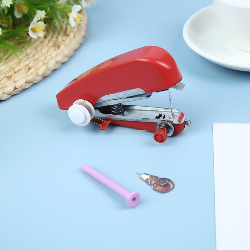 Handheld Mini Sewing Machine Portable Electric Stitcher Lightweight Compact Design Easy to Use for Quick Repairs and Small Sewing Projects