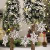 24 Piece Set Acrylic Snowflakes Christmas Decorations Hanging Ornaments